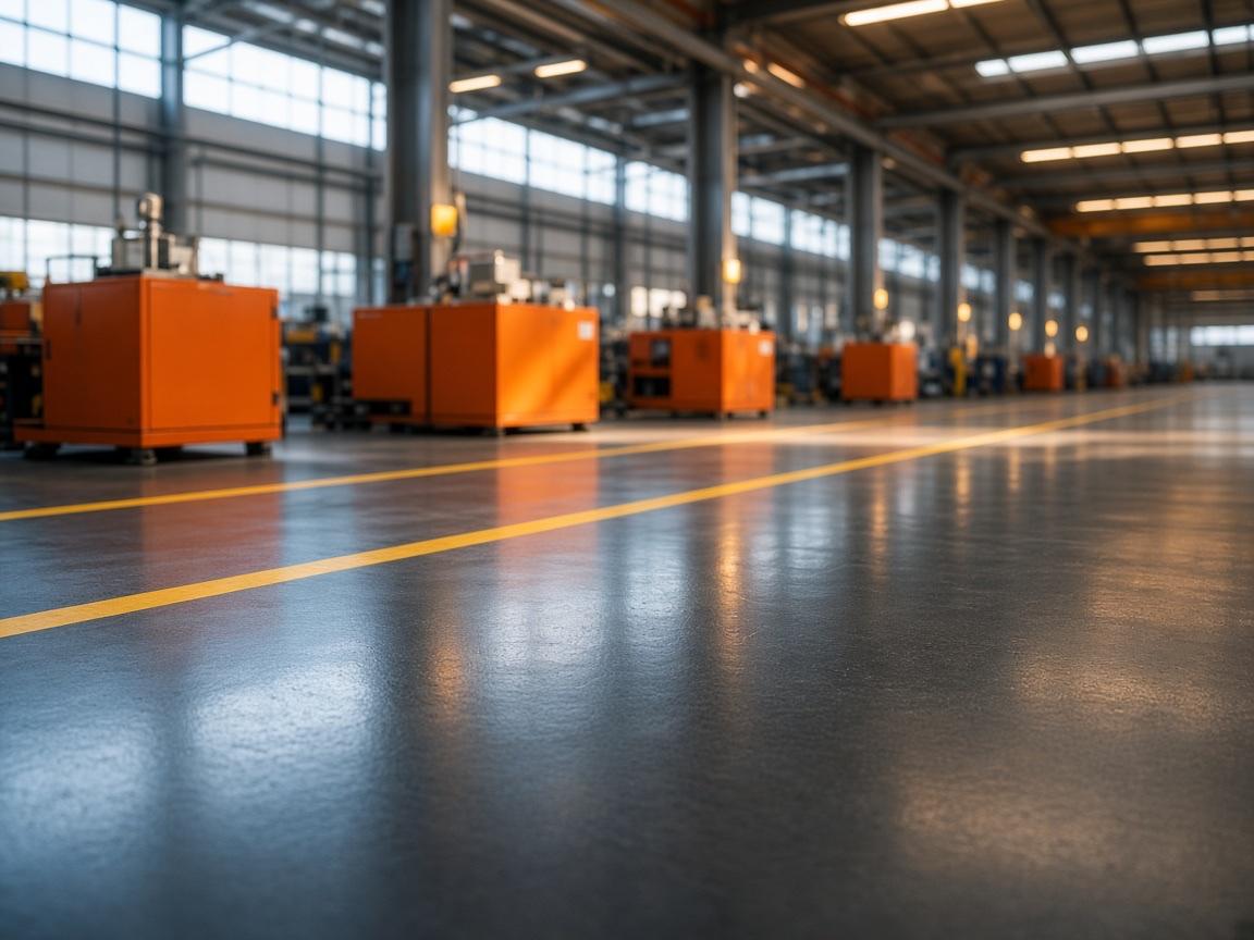 Manufacturing floor where operating conditions drive flooring specification